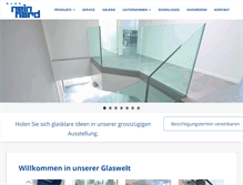 Tablet Screenshot of glasreinhard.ch